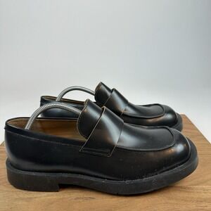 Mens‎ CAMPERLAB MIL 1978 Black Leather Casual Platform Penny Loafers Size EU 43